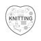 Icons accessories for knitting and knitwear.