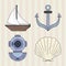 icons collection nautical