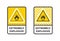 Icons extremely explosive materials. Warning sign explosives liquids or materials. Explosives substances icons set. Vector icons