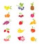 Icons - fruits and berries