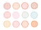 Icons grunge splash splatter shape pastel