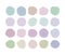 Icons grunge splash splatter shape pastel splatter