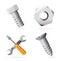 Icons for nuts and bolts