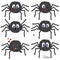Icons set of smiley spiders.