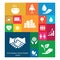 Icons Set .Sustainable Development Goals.