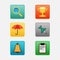 Icons set and web analytics icons set