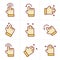 Icons Style Basic human gestures