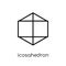 Icosahedron icon from Geometry collection.