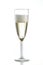 Icy Cold Champagne Flute with Bubbles