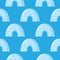 Icy cold house wallpaper. Winter construction from ice blocks backdrop. Igloo seamless pattern