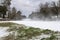 Icy Intersection of FM 1943 W and Highway 69 in Warren, Texas