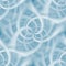 Icy ornamental wallpaper in blue spectrum