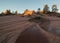 Icy pools among hoodoos in Southern Utah