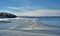 Icy shoreline at Sears Island Maine