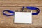 Id card badge with cord