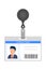 ID card plactic badge with photo and name