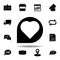 Id, personal image icon. Signs and symbols can be used for web, logo, mobile app, UI, UX