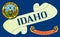 Idaho Flag Scroll