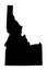 Idaho map silhouette