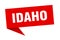 Idaho sticker. Idaho signpost pointer sign.