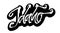 Idaho. Sticker. Modern Calligraphy Hand Lettering for Serigraphy Print