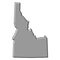 Idaho vector map silhouette. High detailed illustration. United state of America country