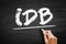 IDB Industrial Development Bond - municipal debt securities issued by a government agency on behalf of a private sector company,