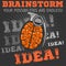 Idea - Brainstorm. Brain Grenade