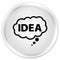 Idea bubble icon premium white round button