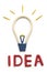 Idea bulb made from plasticine