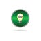 Idea in buld icon on green circle vector