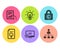 Idea, Copyright locker and Thumb down icons set. Seo adblock, Document and Management signs. Vector