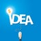 Idea creating process concept flat icon