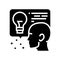 idea customer testimonial glyph icon vector illustration