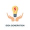Idea Generation icon. Simple element from creativity collection. Creative Idea Generation icon for web design, templates,