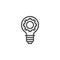 Idea generation line icon