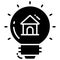 idea house trendy icon, flat style isolated on white background. Symbol for your web site design, logo, app, UI
