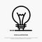 Idea, Innovation, Invention, Light bulb Line Icon Vector