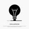 Idea, Innovation, Invention, Light bulb solid Glyph Icon vector