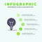 Idea, Innovation, Invention, Light bulb Solid Icon Infographics 5 Steps Presentation Background