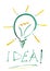 Idea light bulb.