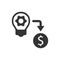 Idea make money icon