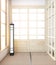 Idea of Mock up Empty room wooden japanese minimal original design and tatami mat floor.3D rendering