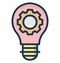 Idea Optimization Isolated Vector Icon That can be easily Modified or Edited.