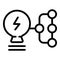 Idea result icon outline vector. Business investor