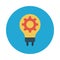 Idea sharing reception  vector flat icon