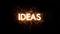 IDEA title word in glowing sparkler