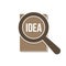 Idea Word Magnifying Glass