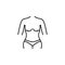 Ideal woman figure icon. Element of anti aging outline icon for mobile concept and web apps. Thin line Ideal woman figure icon can