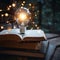 Ideas illuminated Light bulbs and books convey the power of knowledge